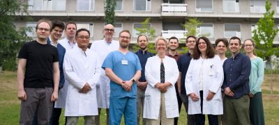 Research team of the Imaging – Radiology Platform, from left to right: Prof. Dr. J. Vogel-Claussen, Dr. J. Renne, Dr. Ch.-O. Schönfeld, Dr. J. Hinrichs, Dr. S. Dettmer, Prof. Dr. F. Wacker, Dr. M. Gutberlet and Prof. Dr. H.-O. Shin.