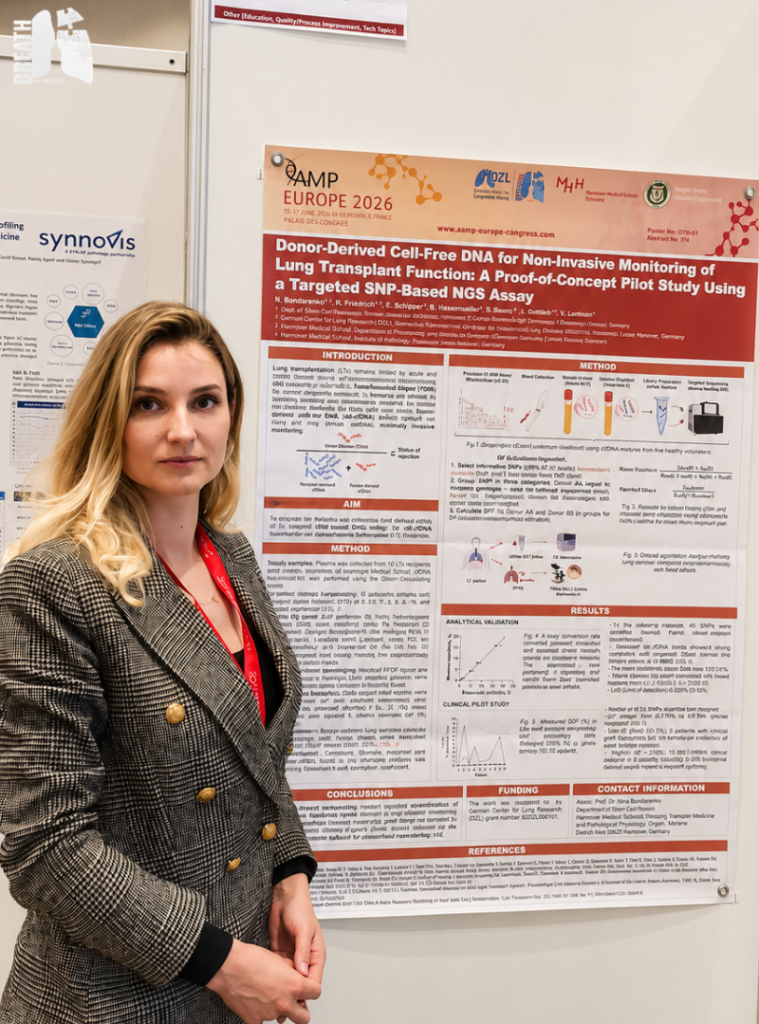 Associate Professor Dr. Nina Bondarenko beim Association for Molecular Pathology (AMP) Kongress in Tallinn (Estland)